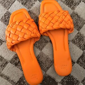 a new day Orange Braided Sandals